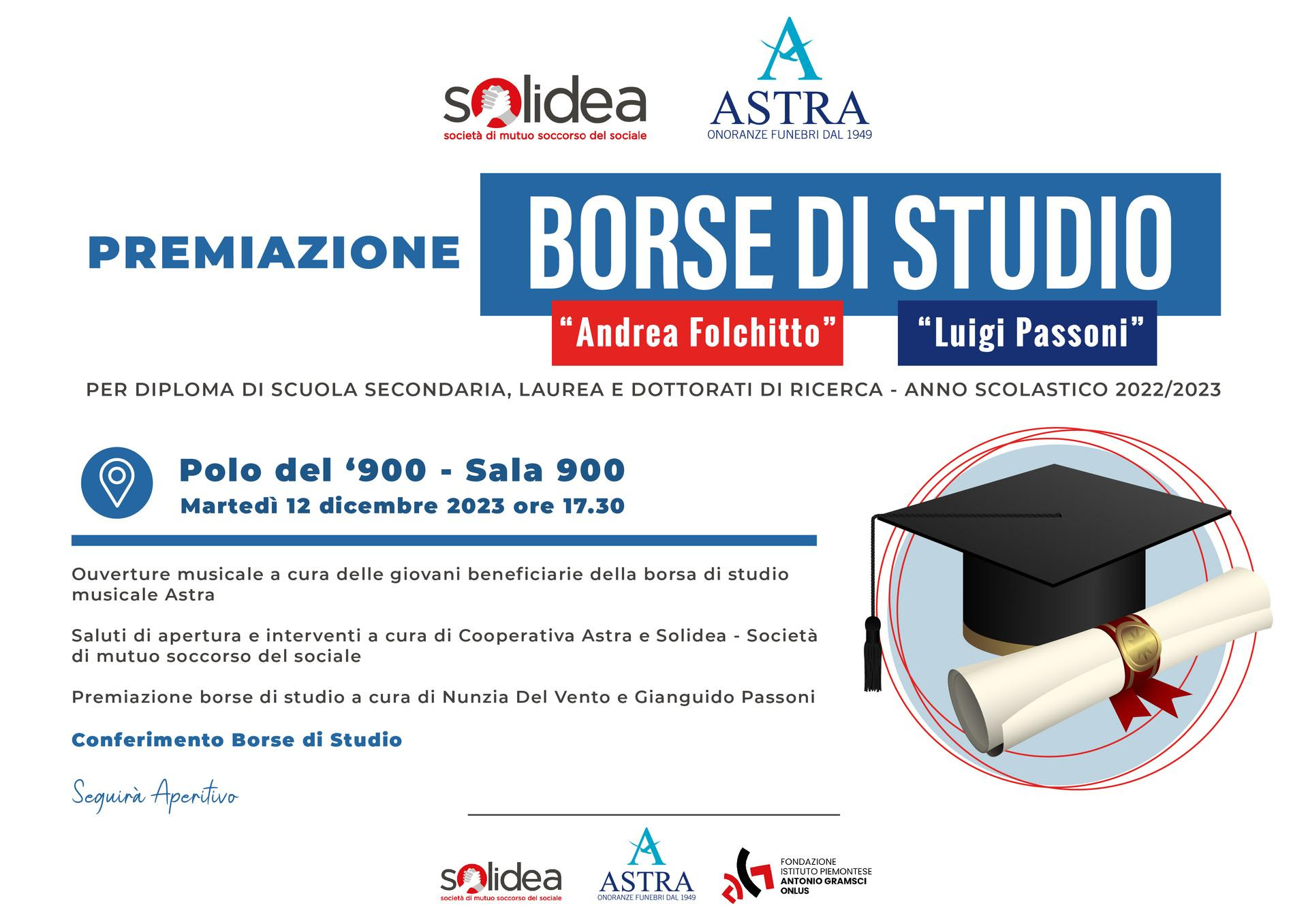 Premiazione Borsa di Studio “Luigi Passoni”  – AS 2022/2023